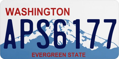 WA license plate APS6177