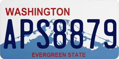 WA license plate APS8879