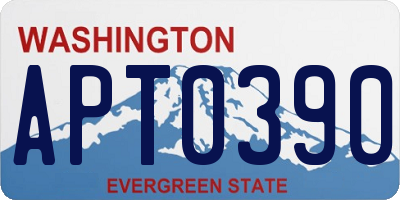 WA license plate APT0390