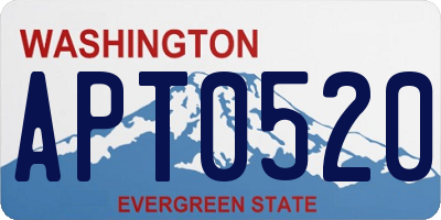 WA license plate APT0520