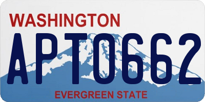 WA license plate APT0662