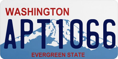 WA license plate APT1066