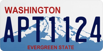 WA license plate APT1124