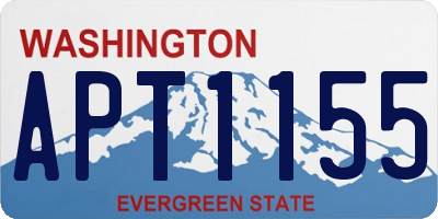 WA license plate APT1155