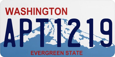 WA license plate APT1219