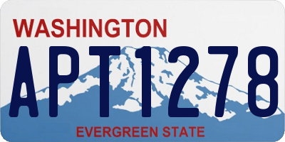 WA license plate APT1278