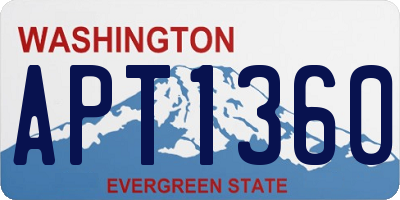 WA license plate APT1360