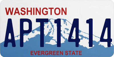 WA license plate APT1414