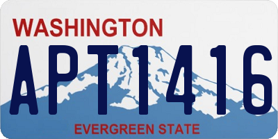 WA license plate APT1416