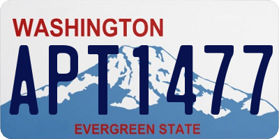 WA license plate APT1477