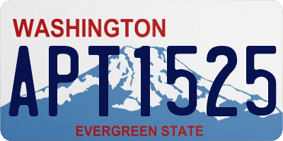 WA license plate APT1525