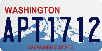 WA license plate APT1712