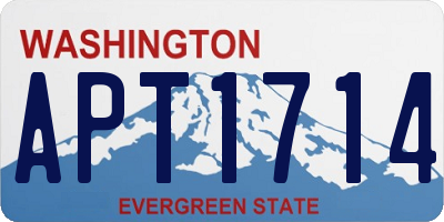 WA license plate APT1714