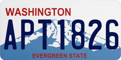 WA license plate APT1826