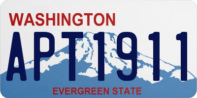 WA license plate APT1911