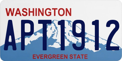 WA license plate APT1912