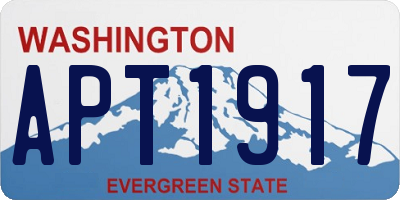 WA license plate APT1917