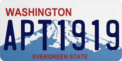 WA license plate APT1919