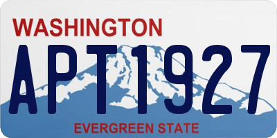 WA license plate APT1927