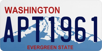 WA license plate APT1961