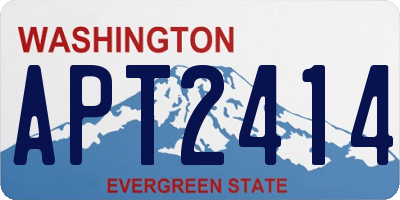 WA license plate APT2414