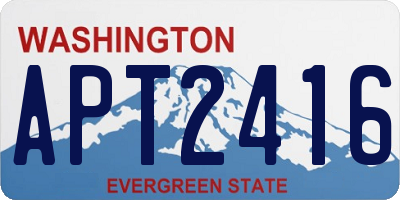 WA license plate APT2416
