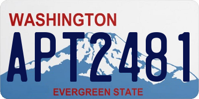 WA license plate APT2481