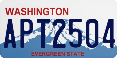 WA license plate APT2504