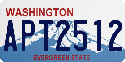 WA license plate APT2512