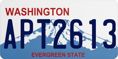 WA license plate APT2613
