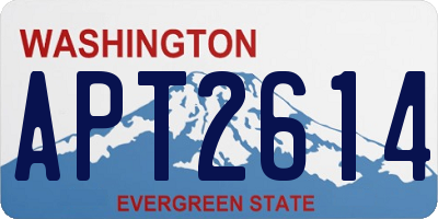WA license plate APT2614
