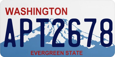 WA license plate APT2678