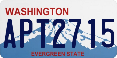 WA license plate APT2715