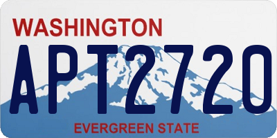 WA license plate APT2720