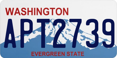 WA license plate APT2739