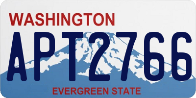 WA license plate APT2766