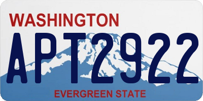 WA license plate APT2922