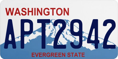 WA license plate APT2942