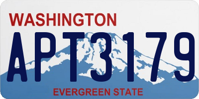 WA license plate APT3179