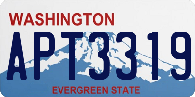 WA license plate APT3319