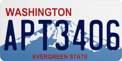 WA license plate APT3406
