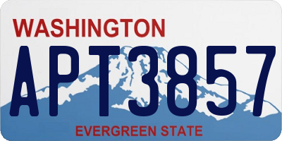 WA license plate APT3857