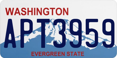 WA license plate APT3959