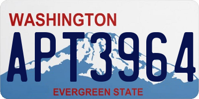 WA license plate APT3964