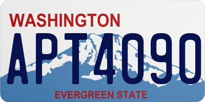 WA license plate APT4090