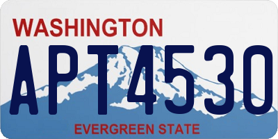 WA license plate APT4530