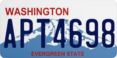 WA license plate APT4698
