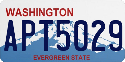WA license plate APT5029