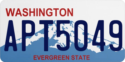 WA license plate APT5049