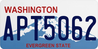 WA license plate APT5062